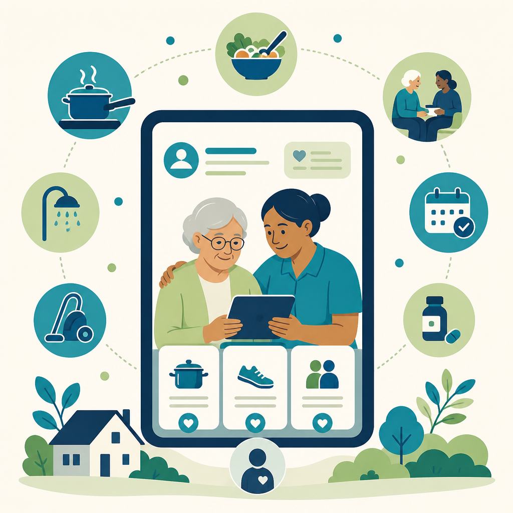 IndependAble platform offering personalised social care suggestions