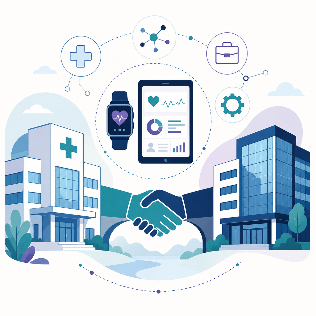 Industry and business cross-collaboration in digital health